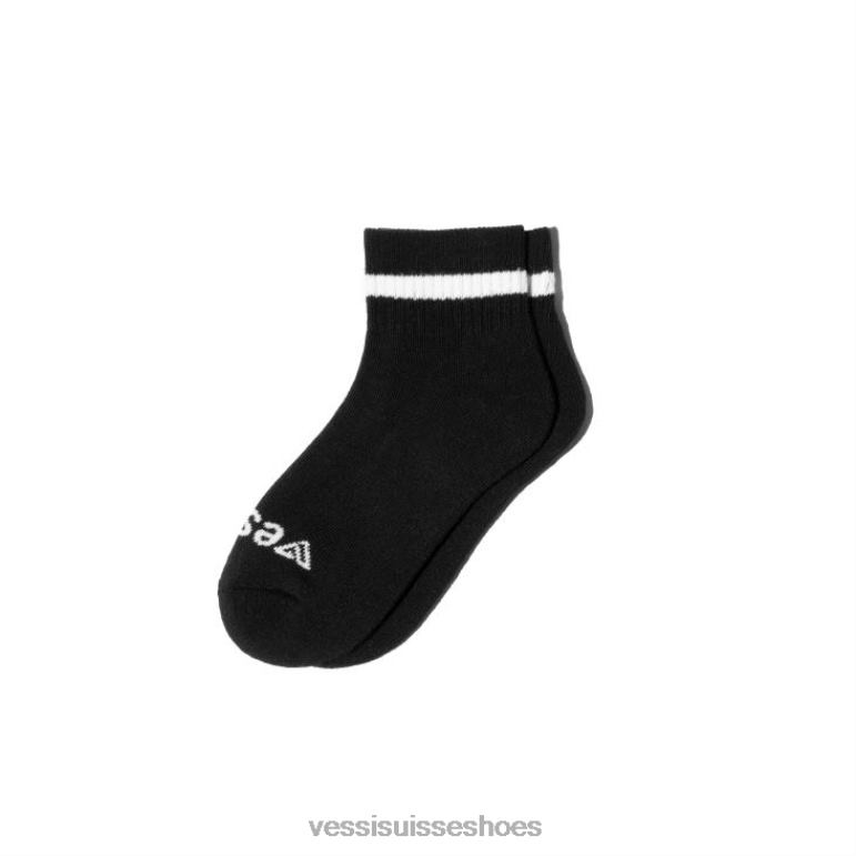 Vessi chaussettes mi-mollet H6F628 gris, rose sur blanc, turquoise sur blanc, violet sur blanc, noir, blanc