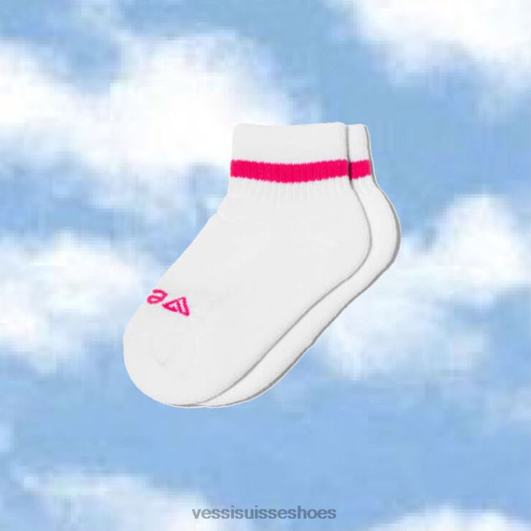 Vessi chaussettes mi-mollet H6F628 gris, rose sur blanc, turquoise sur blanc, violet sur blanc, noir, blanc