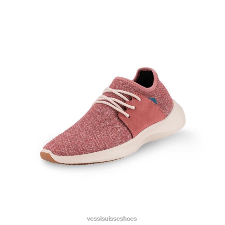 Vessi classique de tous les jours - rouge cerise sur blanc cassé H6F62261 rouge cerise sur blanc cassé