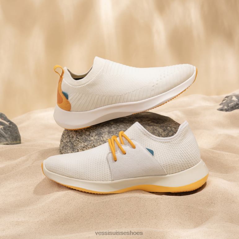 Vessi slip-ons pour déplacements quotidiens - blanc sur oasis H6F62276 blanc sur oasis
