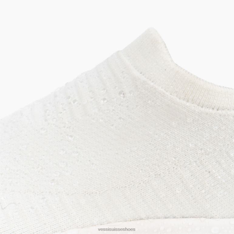 Vessi slip-ons pour déplacements quotidiens - blanc sur oasis H6F62276 blanc sur oasis