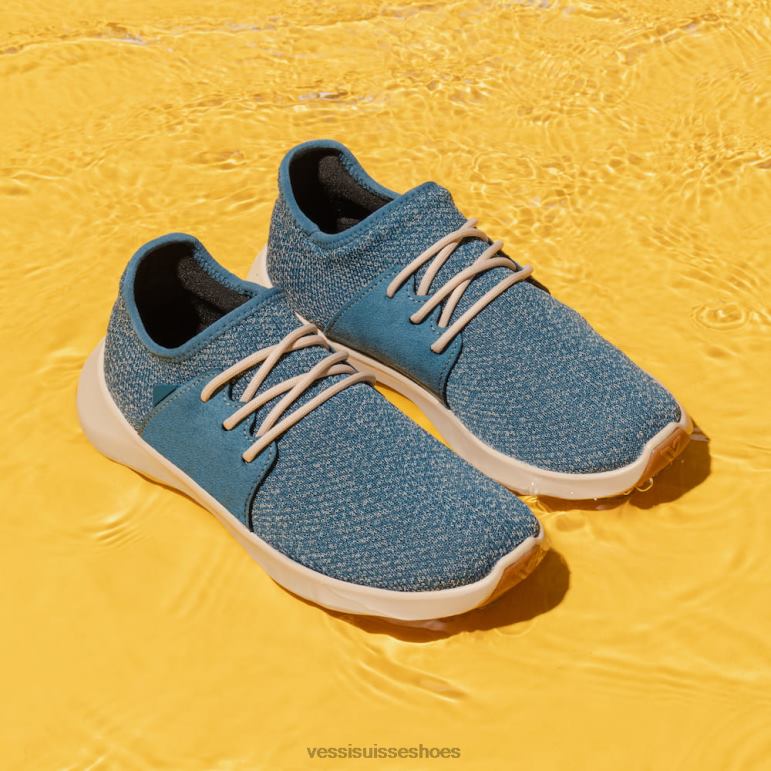 Vessi classique de tous les jours - bleu surf sur blanc cassé H6F62131 surf bleu sur blanc cassé