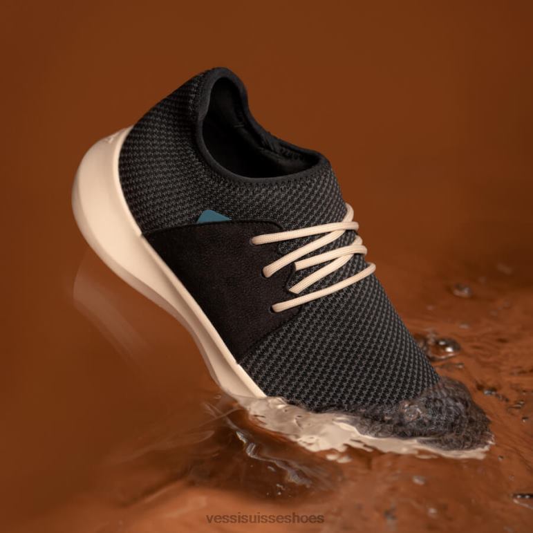 Vessi classique de tous les jours - noir de minuit sur blanc cassé H6F62110 minuit noir sur blanc cassé