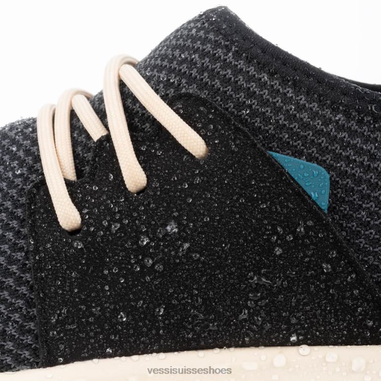 Vessi classique de tous les jours - noir de minuit sur blanc cassé H6F62110 minuit noir sur blanc cassé