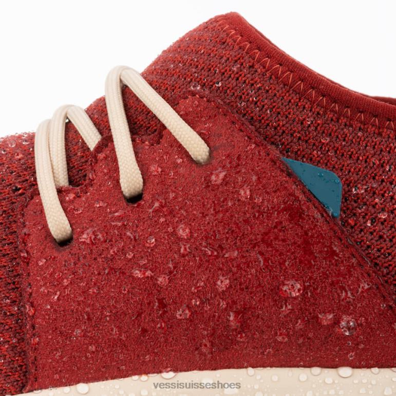 Vessi classique de tous les jours - rouge érable sur blanc cassé H6F62148 rouge érable sur blanc cassé