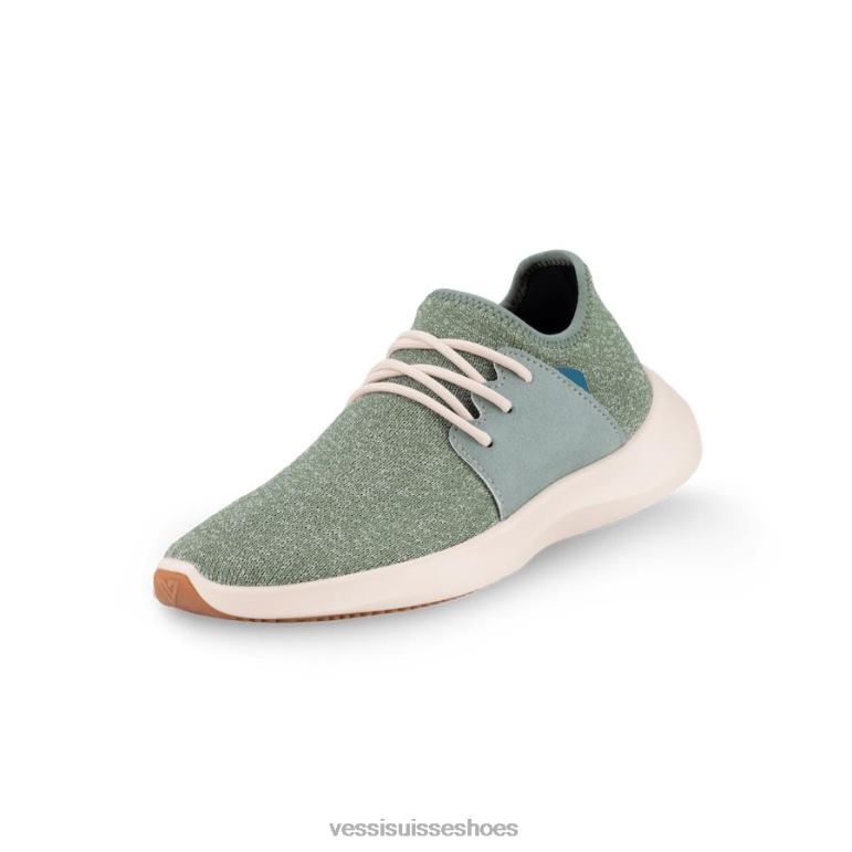 Vessi classique de tous les jours - vert figue sur blanc cassé H6F62145 vert figue sur blanc cassé