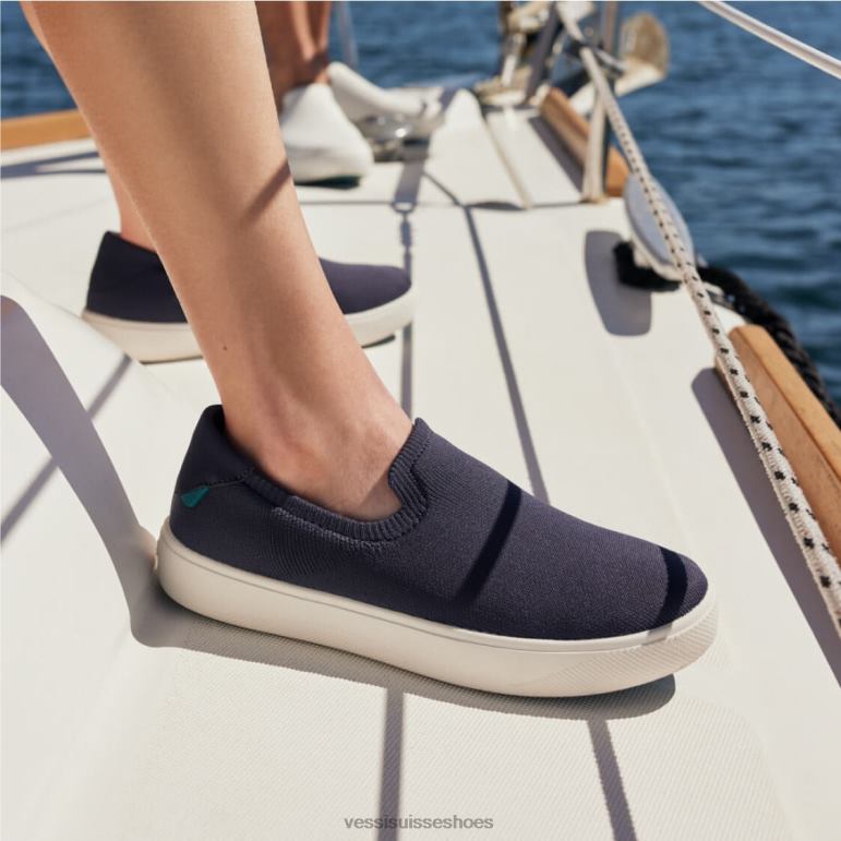 Vessi slip-on boardwalk - bleu côtier H6F62105 bleu côtier