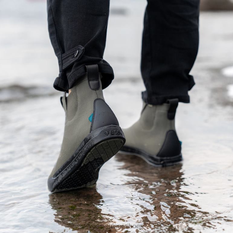 Vessi week-end chelsea - vert forêt sur noir H6F62150 vert forêt sur noir