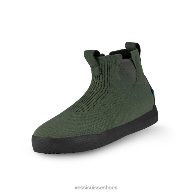 Vessi week-end chelsea - vert épicéa sur noir H6F62149 vert épicéa sur noir