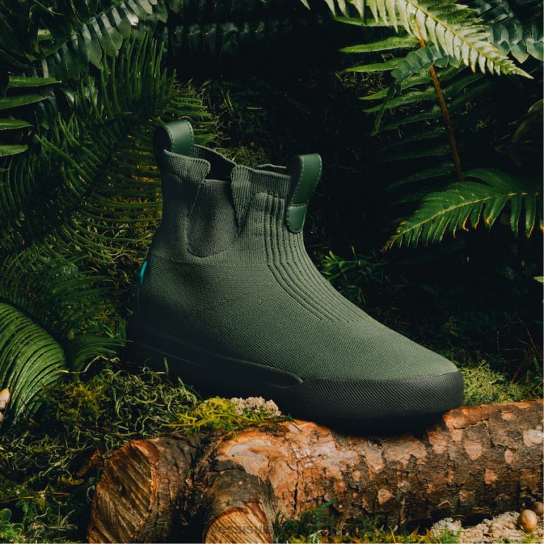 Vessi week-end chelsea - vert épicéa sur noir H6F62149 vert épicéa sur noir